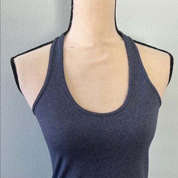 Lululemon Heather Blue Coolracer Back Tank Top Size 6 - Picture 2 of 8
